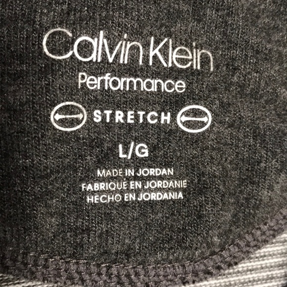 Calvin Klein Performance stripe cowl crossover top - Picture 6 of 6